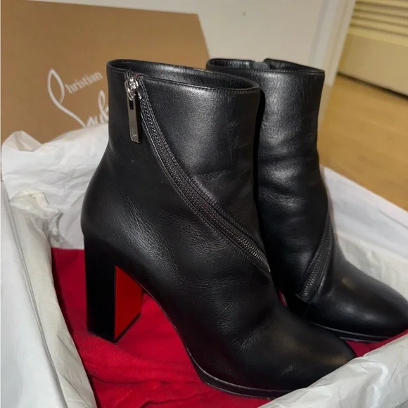 Christian Louboutin black Birgitta 100 calf - Picture 6 of 16